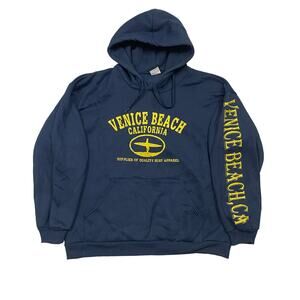 Vintage Y2K Hill Heavyweight Venice Beach CA Hoodie Men's L